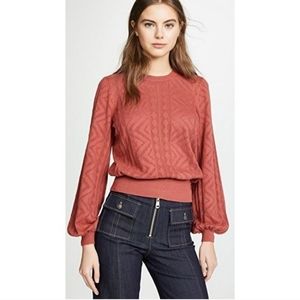Joie Jaeda Pointelle Cotton & Cashmere Sweater